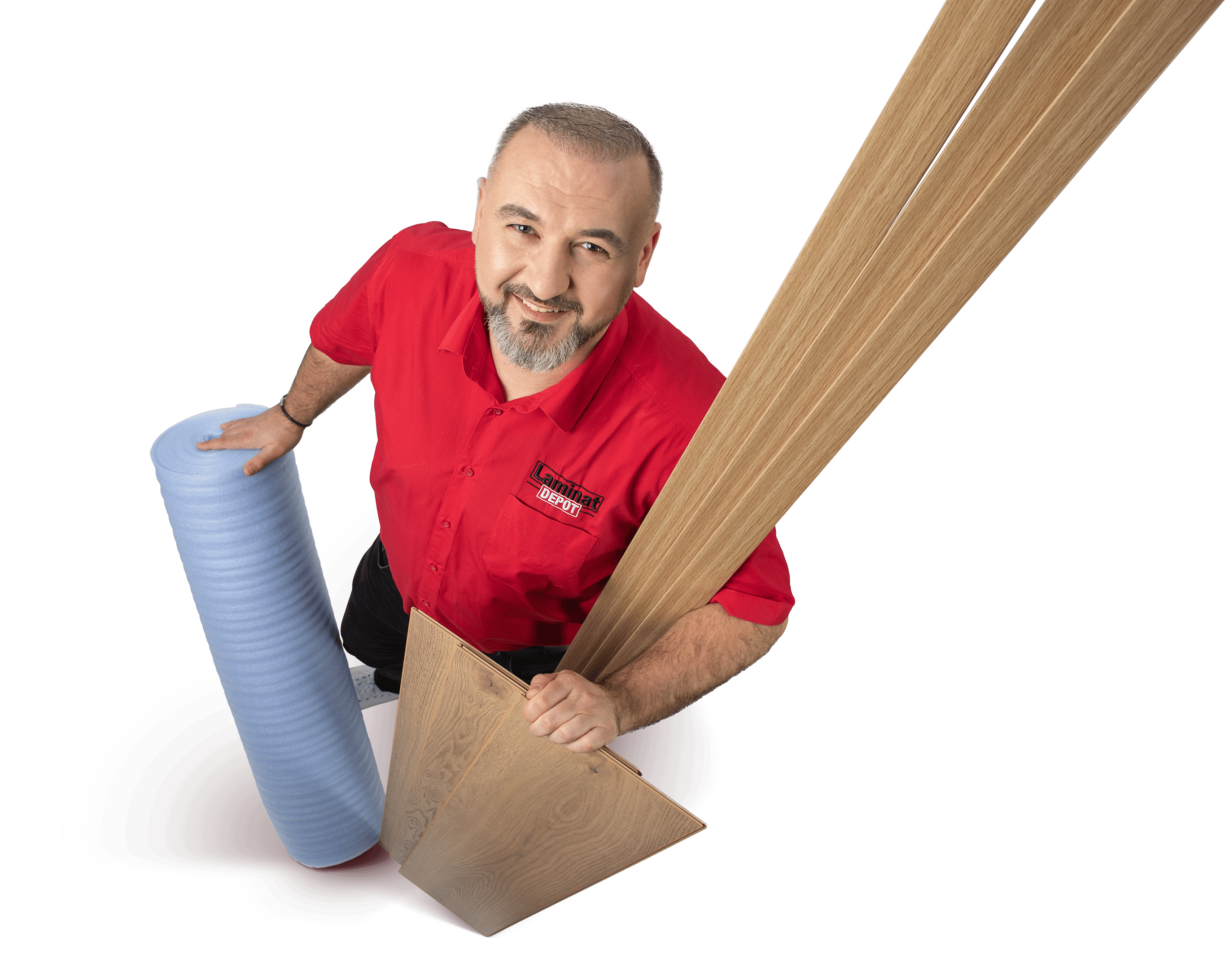 D&auml;mmung und Fu&szlig;leisten auf Laminatboden