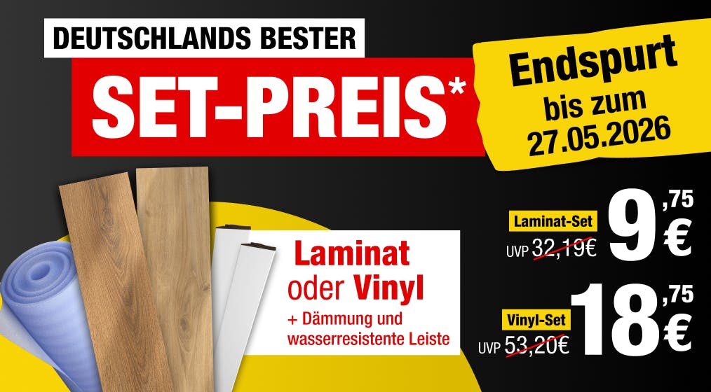 Deutschlands bester Set-Preis Endspurt