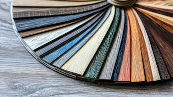 Sammlung an Laminatmustern