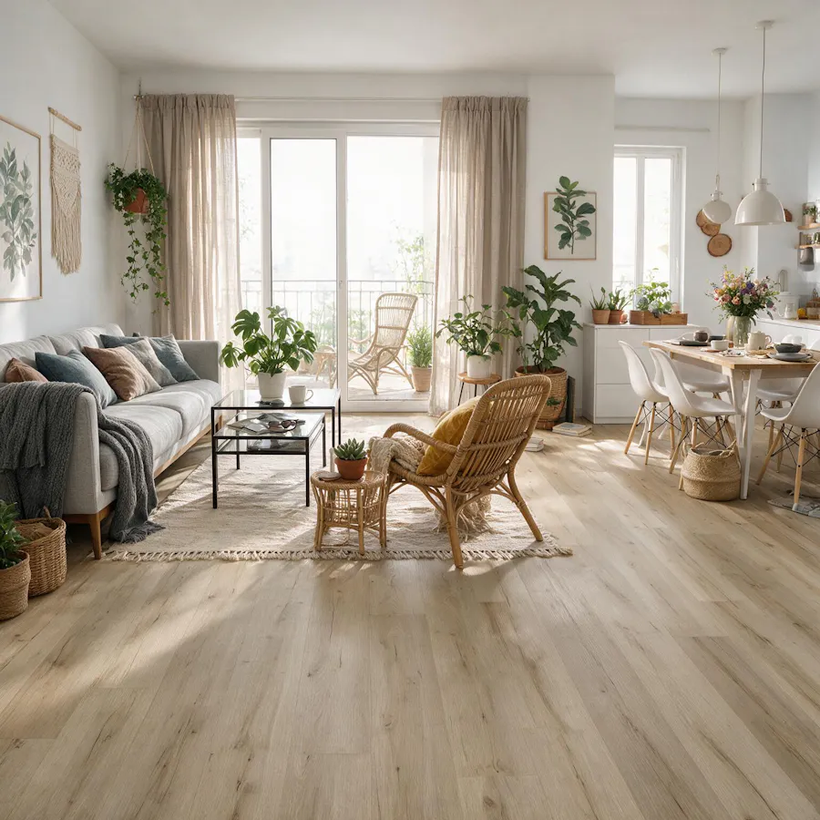 Wohnraum im Einrichtungsstil Boho Chic