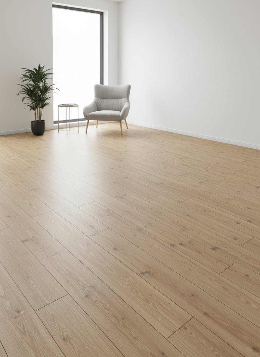 Laminat im Kiefer-Dekor