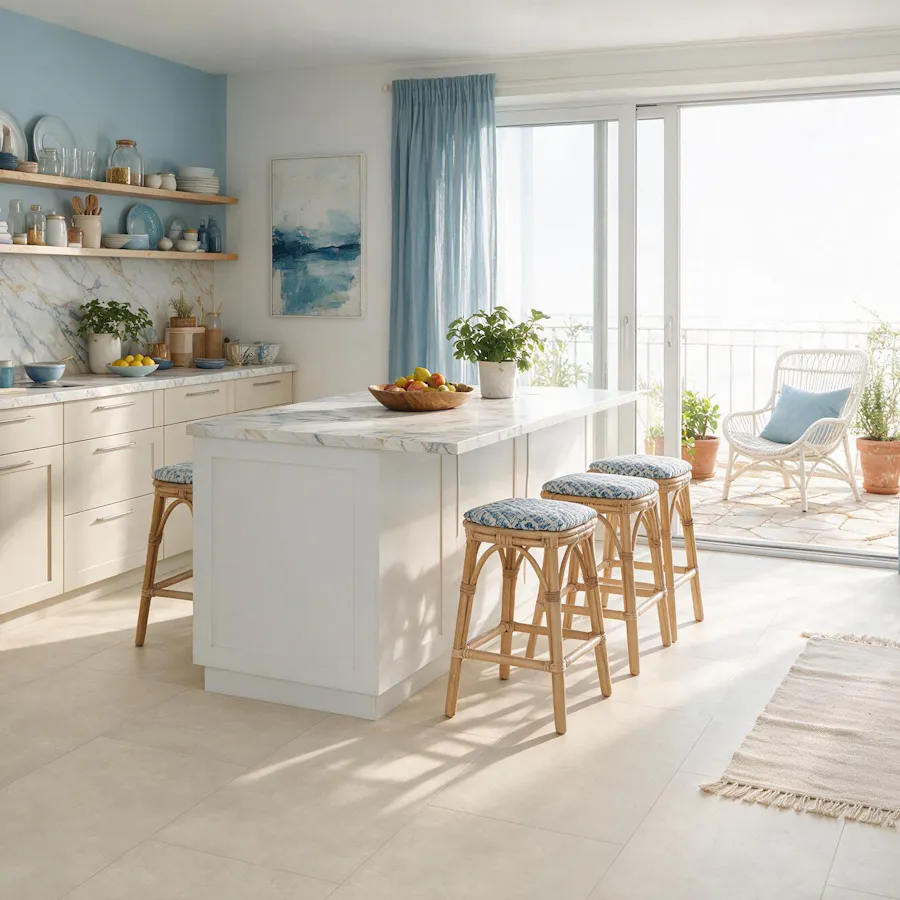 Küche im Einrichtungsstil Coastal Style