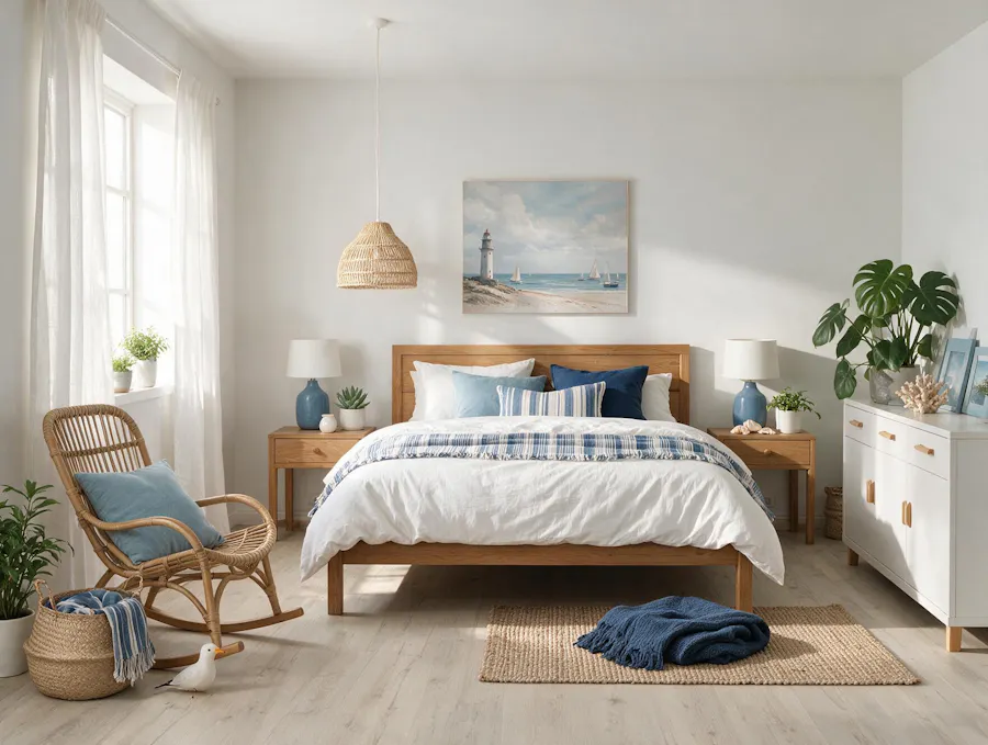 Schlafzimmer im Einrichtungsstil Coastal Style