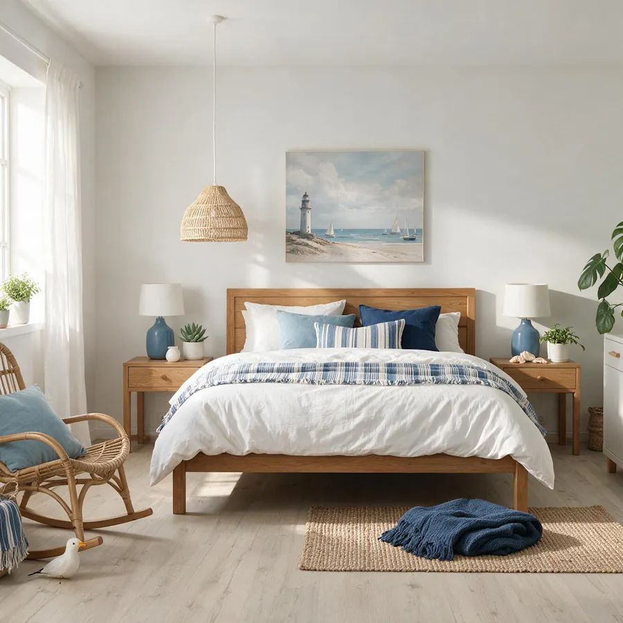 Schlafzimmer im Einrichtungsstil Coastal Style