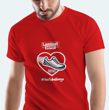 T-Shirt LaminatDEPOT Laufchallenge