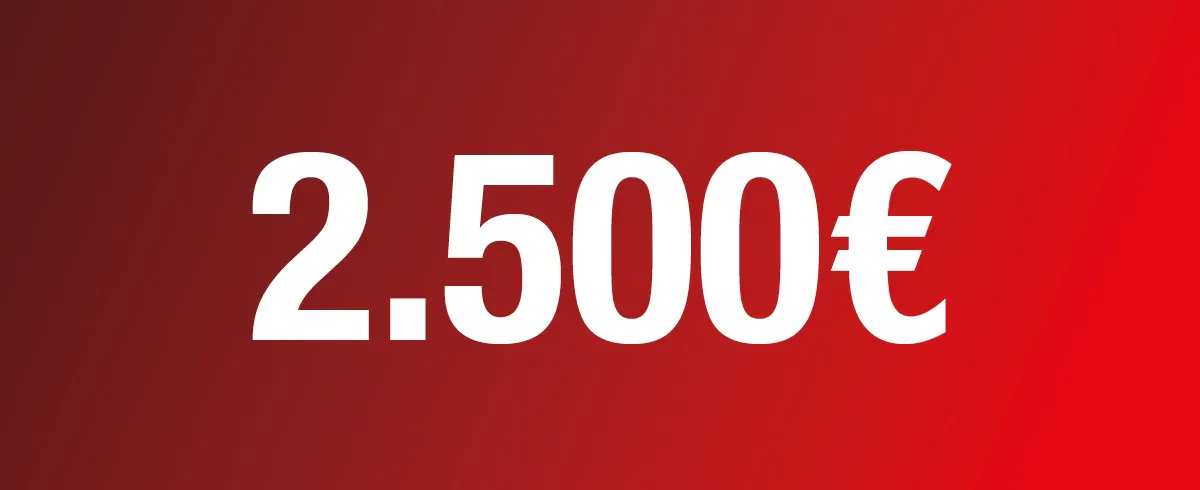 2500€ Für die meisten Kilometer pro Einrichtung bzw. Projekt