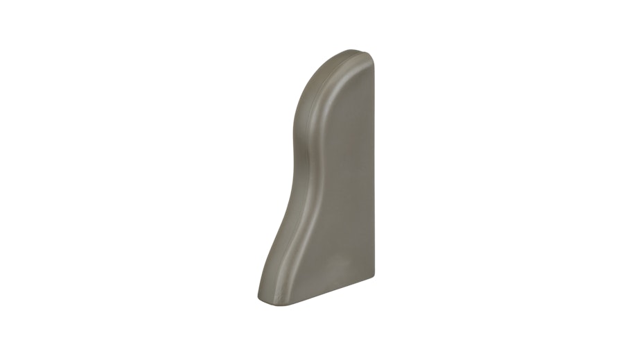 Endkappe rechts - Braun-grau - 40 mm Produktbild Musterfläche von oben schräg zoom