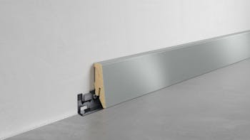 Fußleiste Exquisit - Alu Silber gebürstet - 58 mm Produktbild