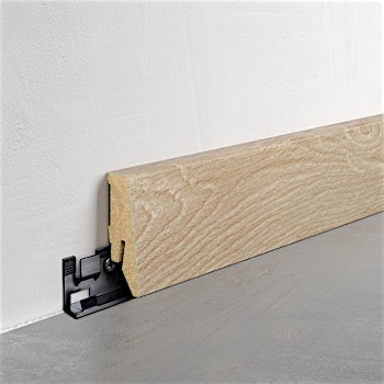 Fußleiste Exquisit - Eiche geschliffen - 58 mm Produktbild