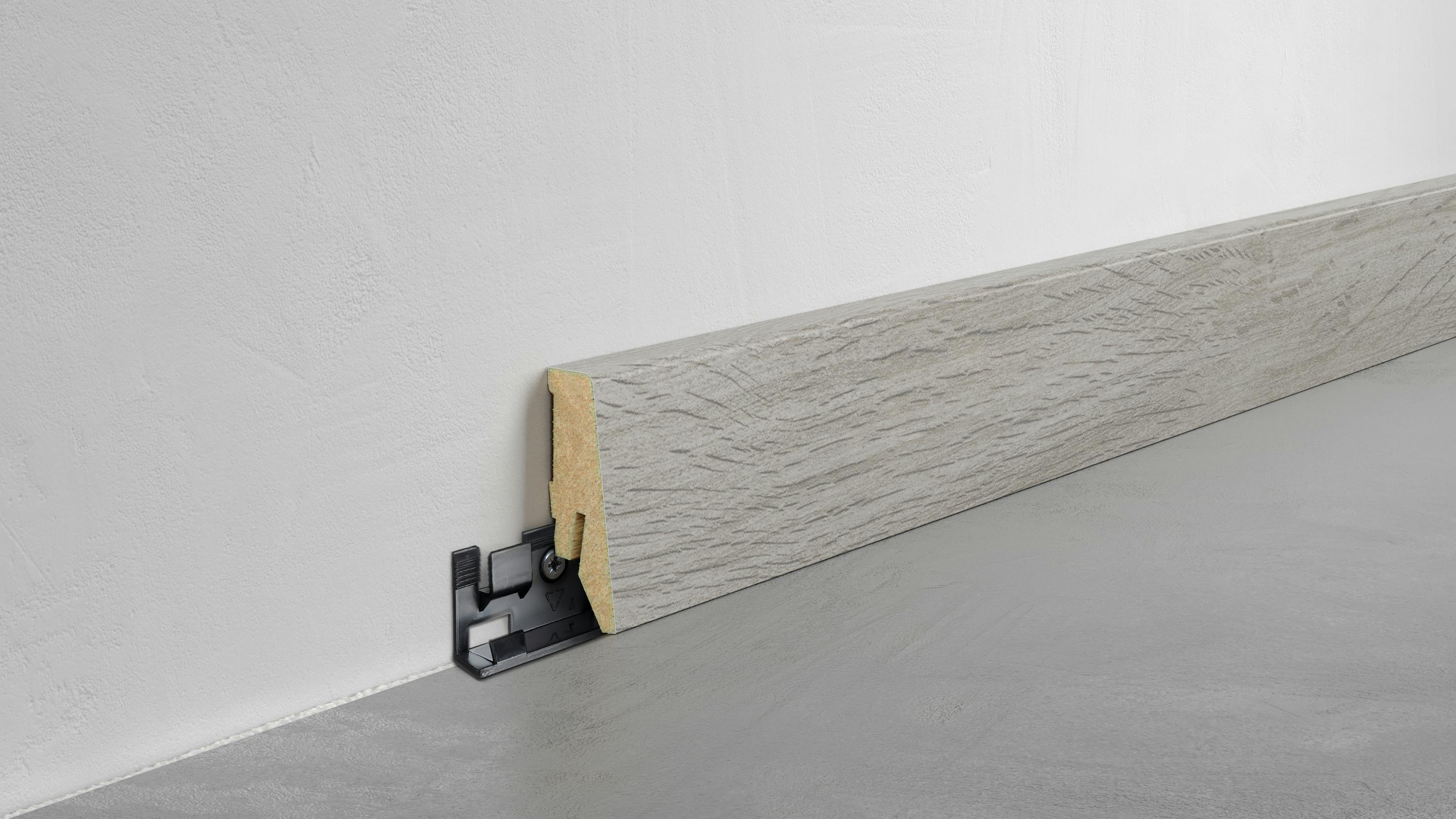 Fu&szlig;leiste Exquisit - Capital Oak light - 58 mm Produktbild