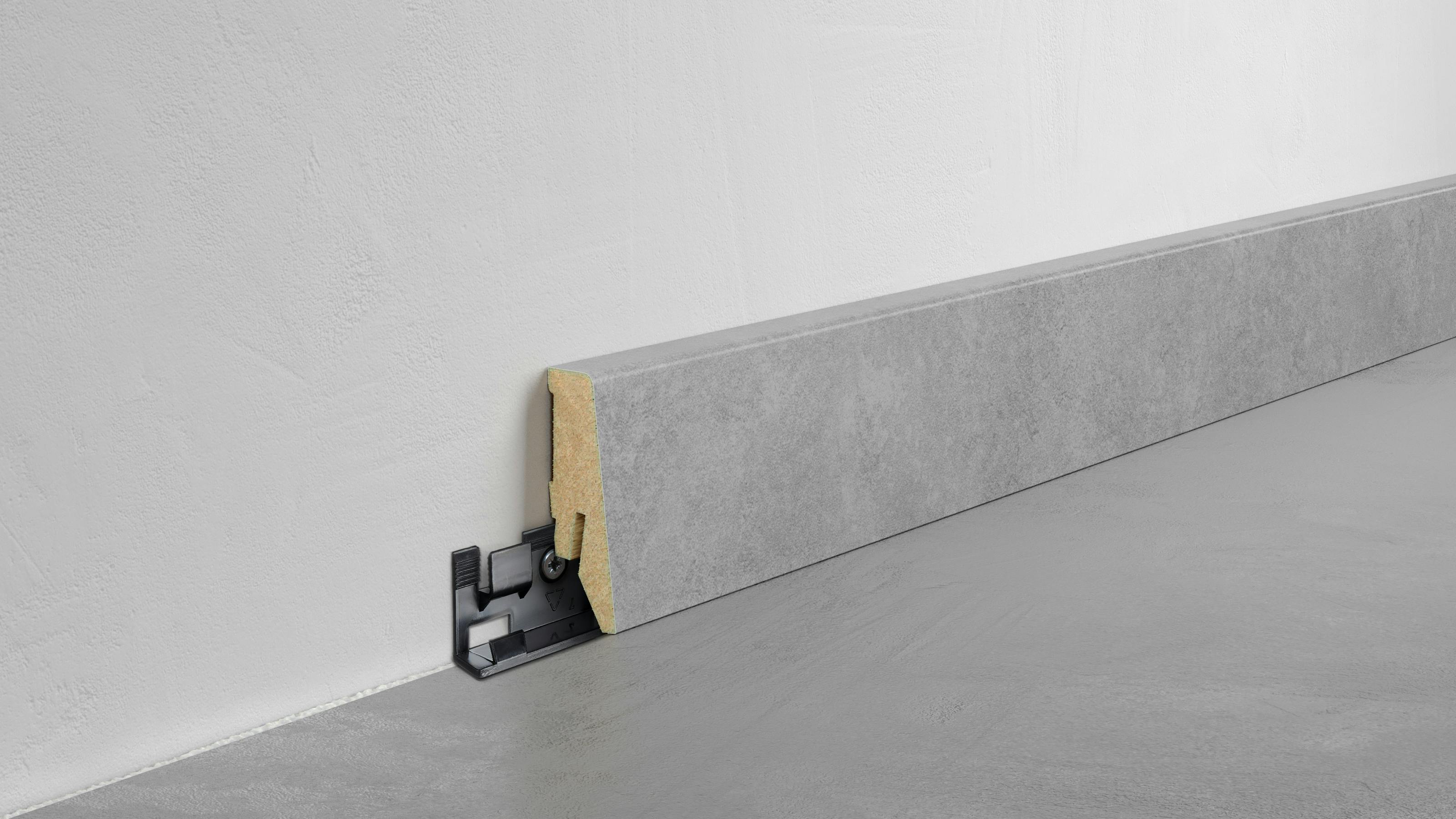 Fu&szlig;leiste Exquisit - Concrete - 58 mm Produktbild