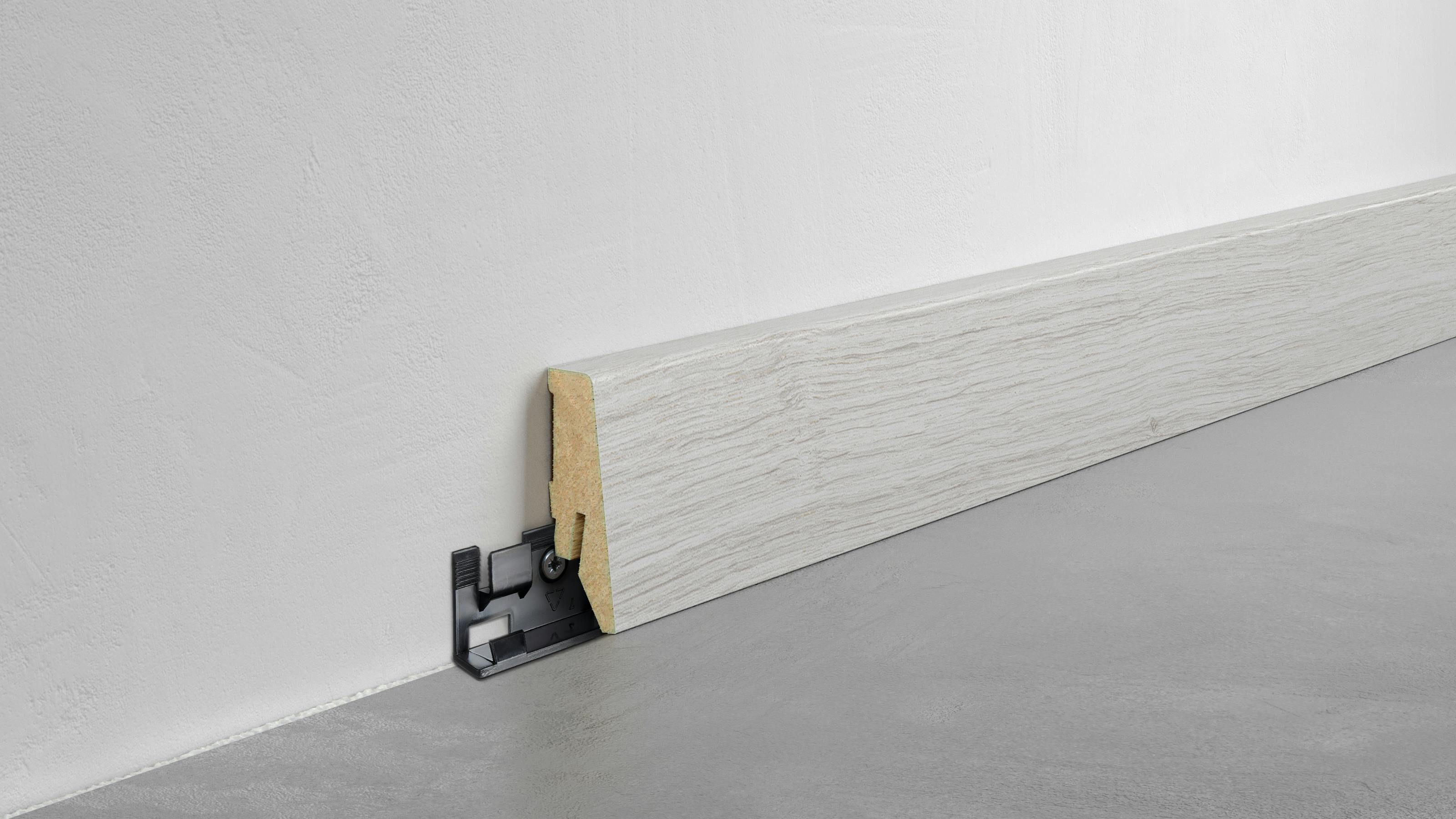 Fu&szlig;leiste Exquisit - Waveless Oak - 58 mm Produktbild