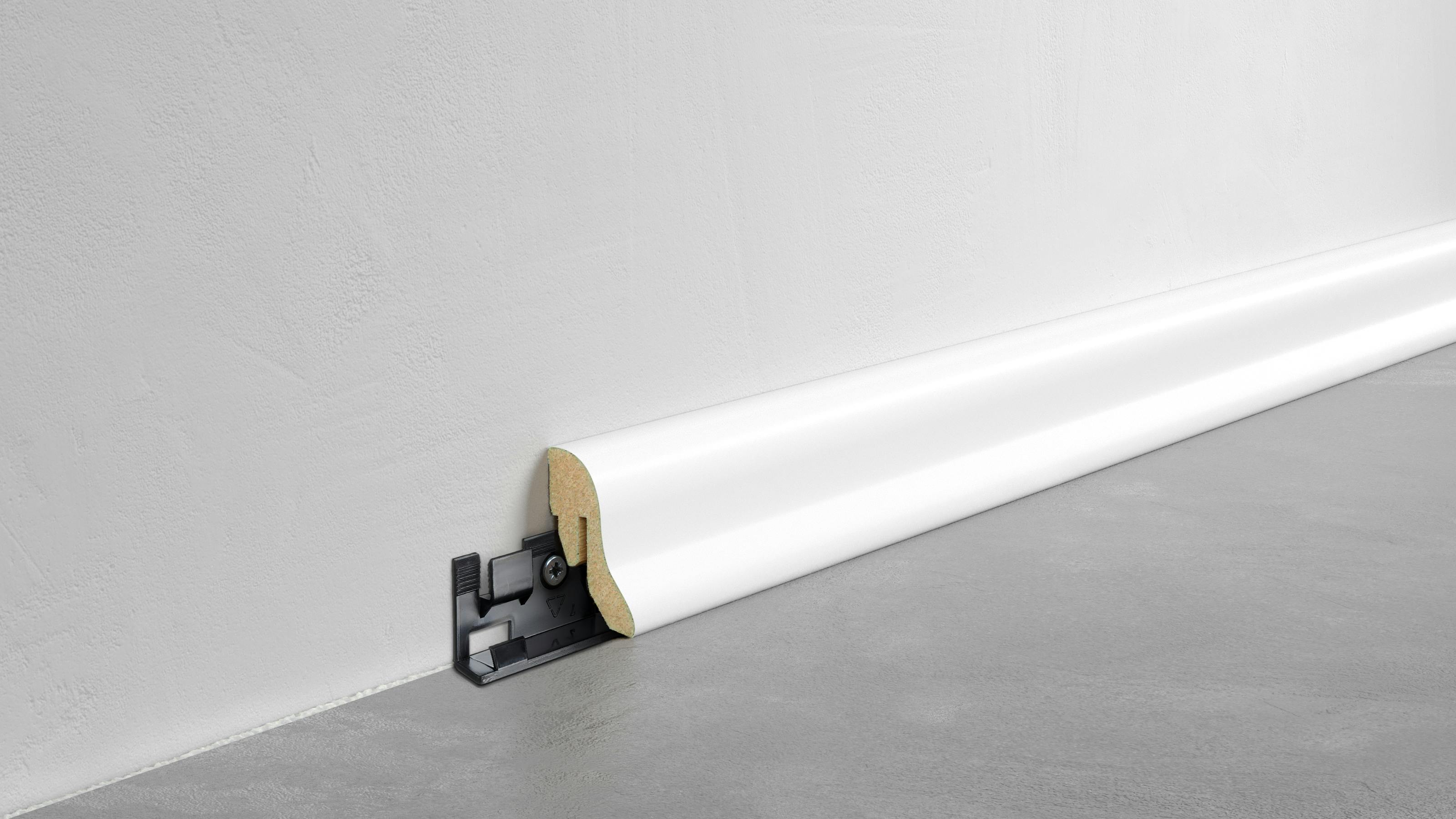 Fu&szlig;leiste Klassik - Wei&szlig; - 40 mm Produktbild