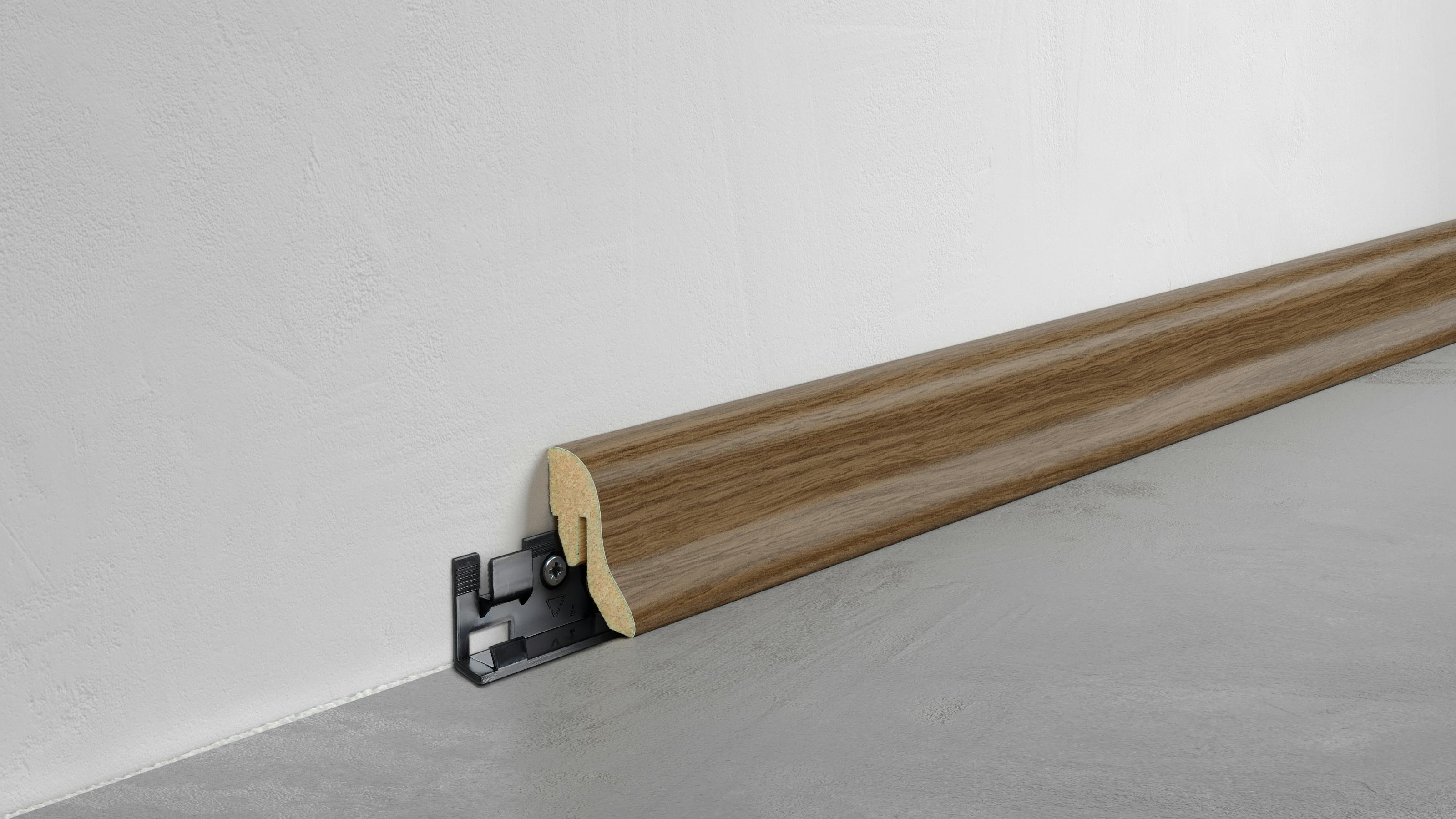 Fu&szlig;leiste Klassik - Japur Teak - 40 mm Produktbild