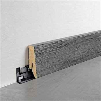 Fußleiste Exquisit - Denim Oak - 58 mm Produktbild