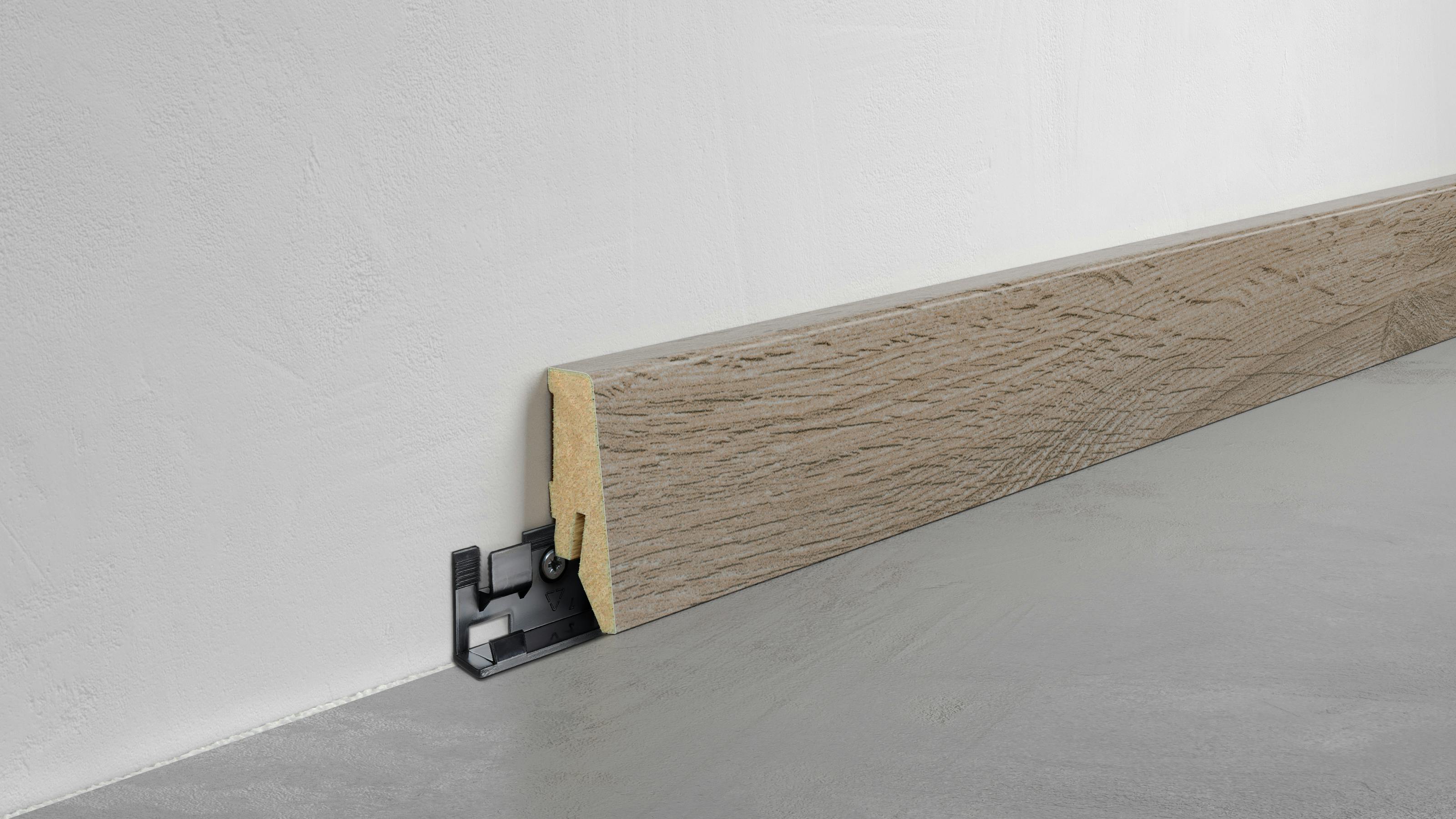 Fu&szlig;leiste Exquisit - Rip Oak Nature - 58 mm Produktbild