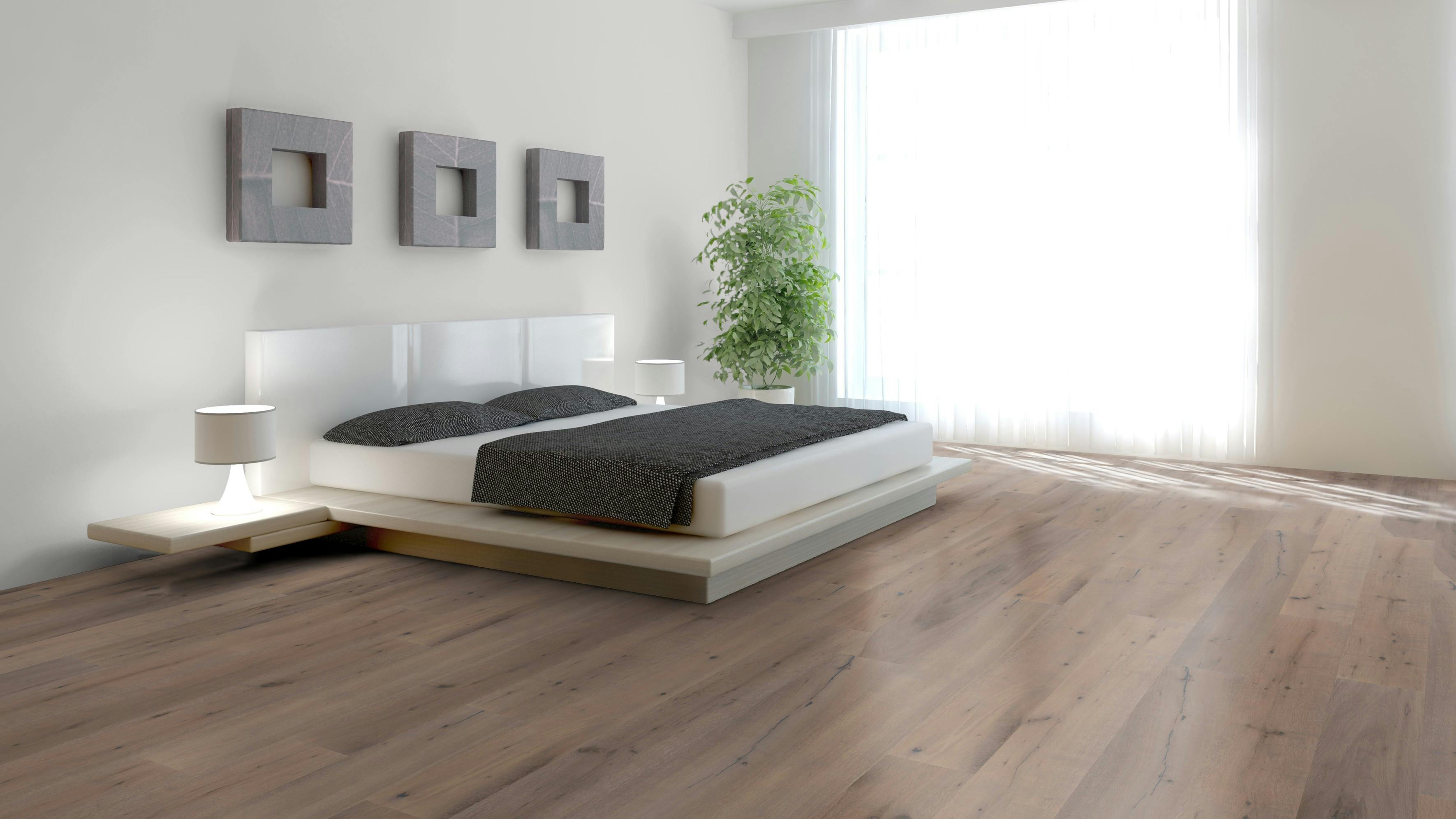 Parkett BoDomo Premium Veneto Produktbild Schlafzimmer - Urban zoom