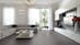 Laminat BoDomo Premium Beton Schiefergrau Produktbild Wohnzimmer - Urban mit Wohnwand zoom