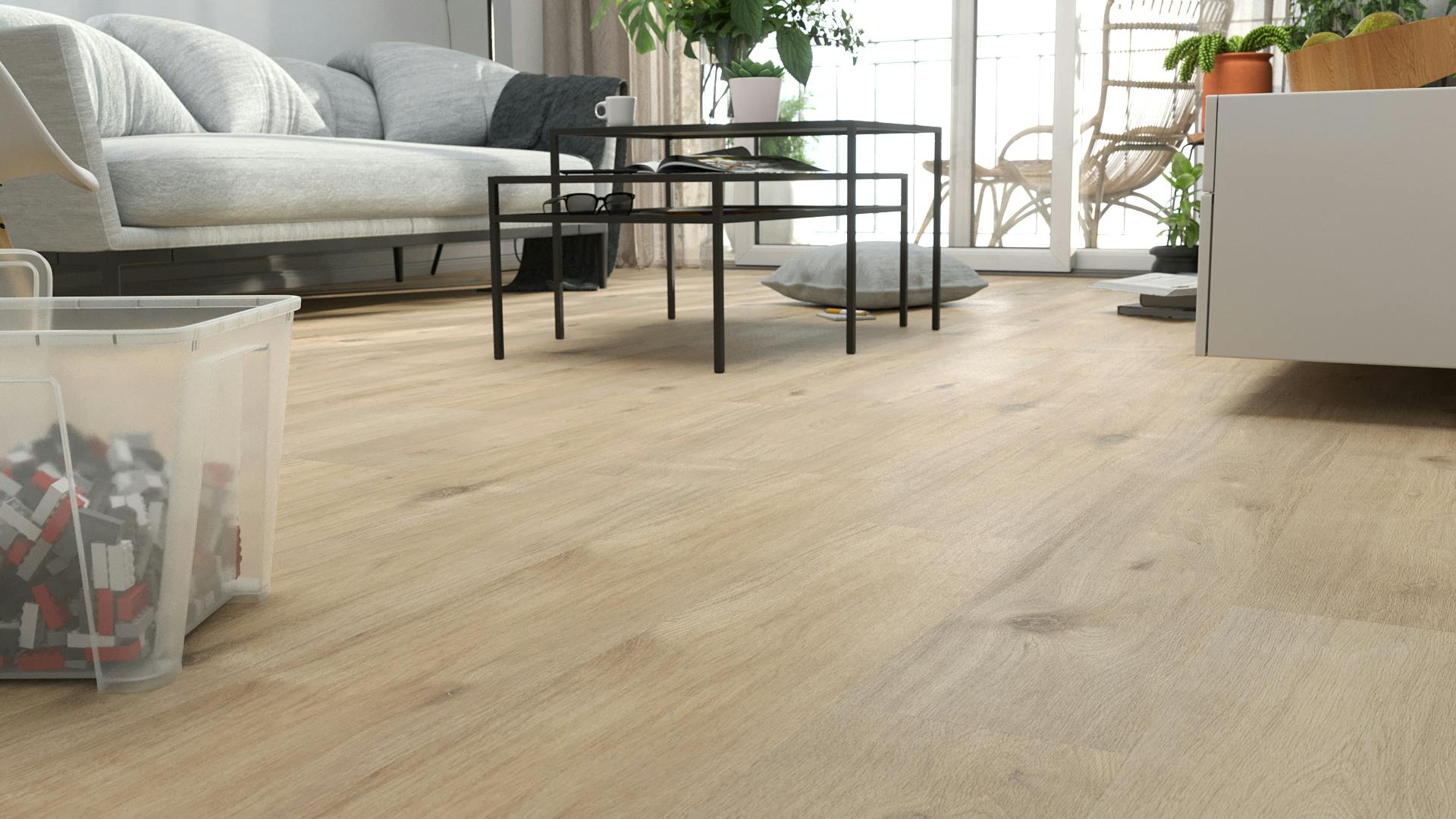 Laminat BoDomo Klassik Tirol Eiche Produktbild Schlafzimmer - Urban zoom