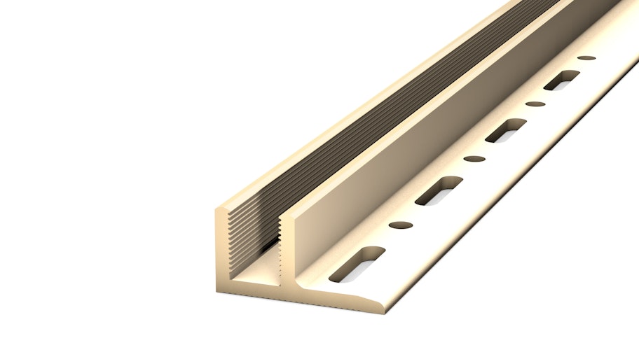 Basisprofil PVC für Übergangs- und Abschlussprofil - Beige - 14,8 mm x 100 cm Produktbild