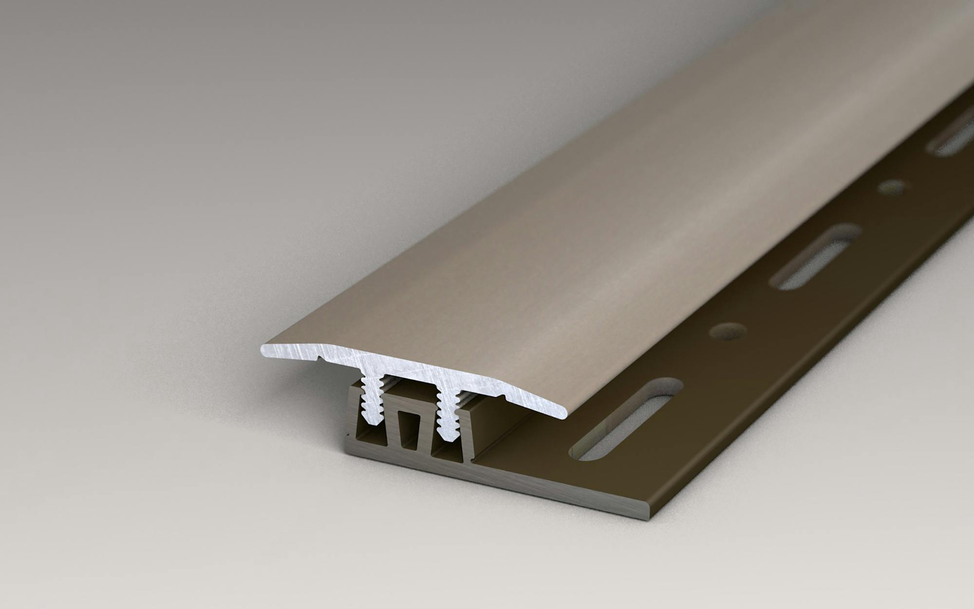 Prinz | &Uuml;bergangsprofil | Alu | Edelstahl matt | 2,7 x 100 cm Produktbild