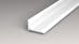 QF Terassenabschluss Weiß pulverbeschichtet 20 mm x 13 mm x 100cm Produktbild