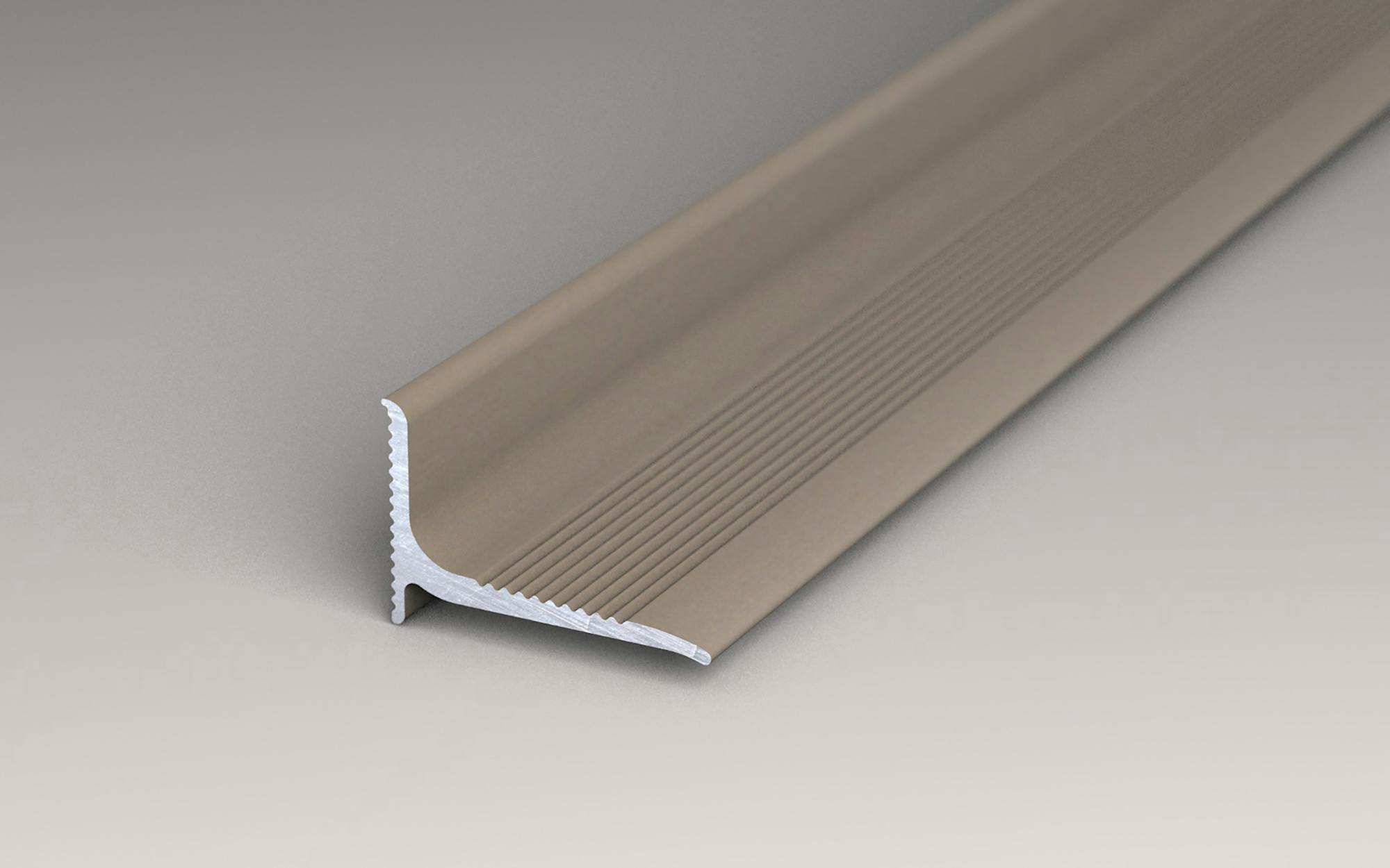 Prinz | Terrassenabschluss | Alu | Edelstahl matt | 2 x 1,3 x 250 cm Produktbild