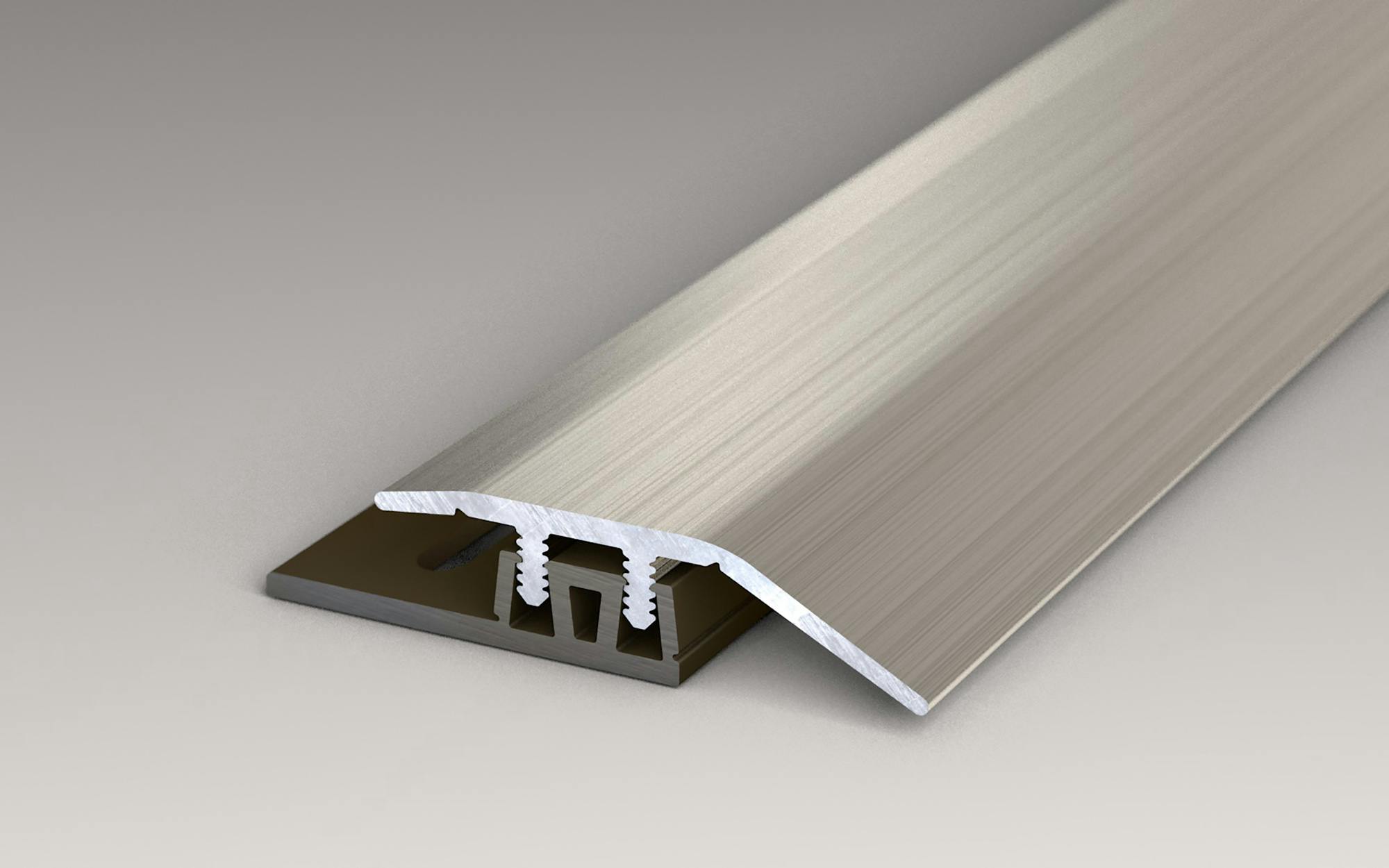 Prinz | Anpassungsprofil | Alu | Edelstahl geb&uuml;rstet  | 3,4 x 100 cm Produktbild