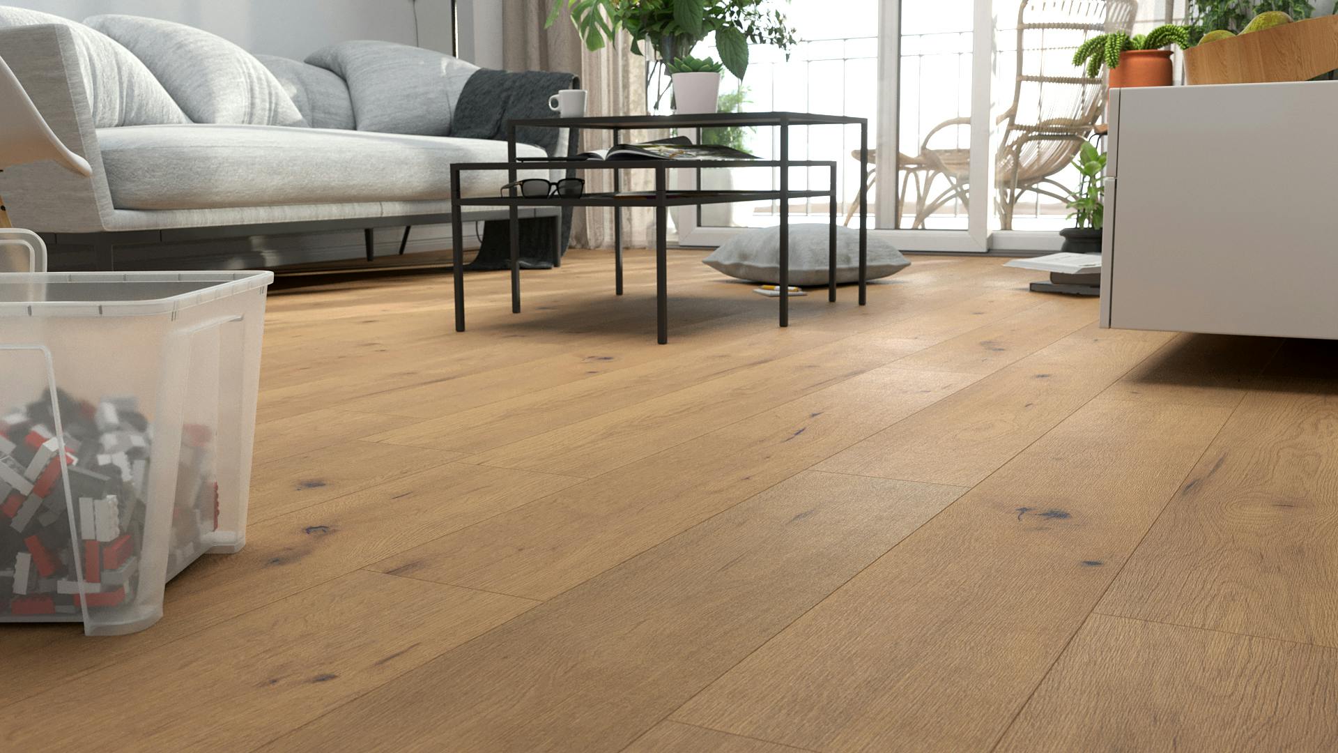 Laminat BoDomo Klassik Maja Eiche Produktbild Schlafzimmer - Urban zoom