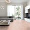 Laminat BoDomo Premium Marmor beige Produktbild Wohnzimmer - Urban mit Wohnwand zoom
