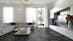 Laminat BoDomo Premium Black Rock Produktbild Wohnzimmer - Urban mit Wohnwand zoom
