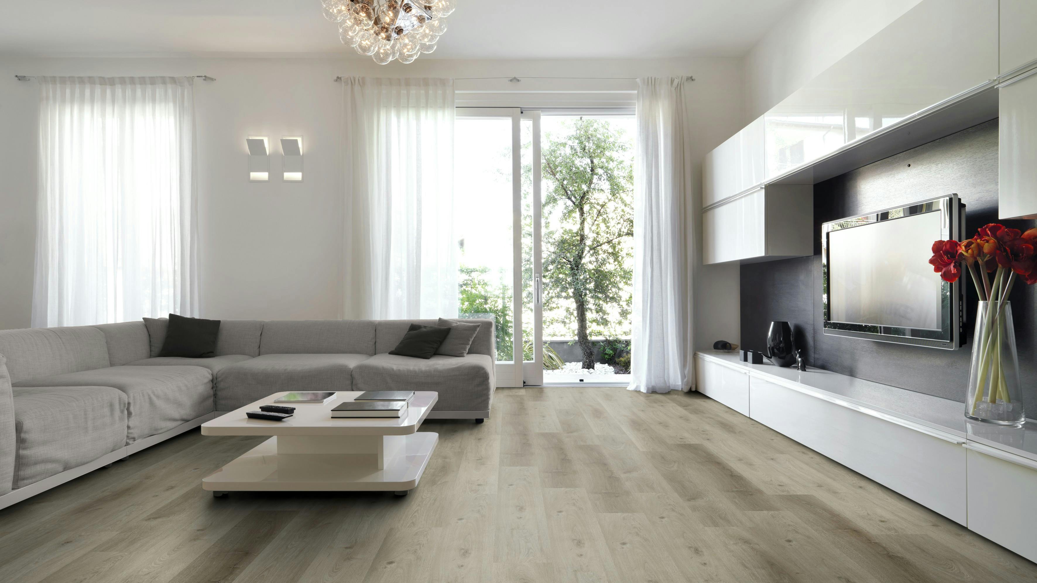 Eiche Trend Produktbild Wohnzimmer - Urban mit Wohnwand zoom