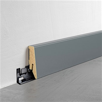 Fußleiste Exquisit - Basaltgrau - 58 mm Produktbild