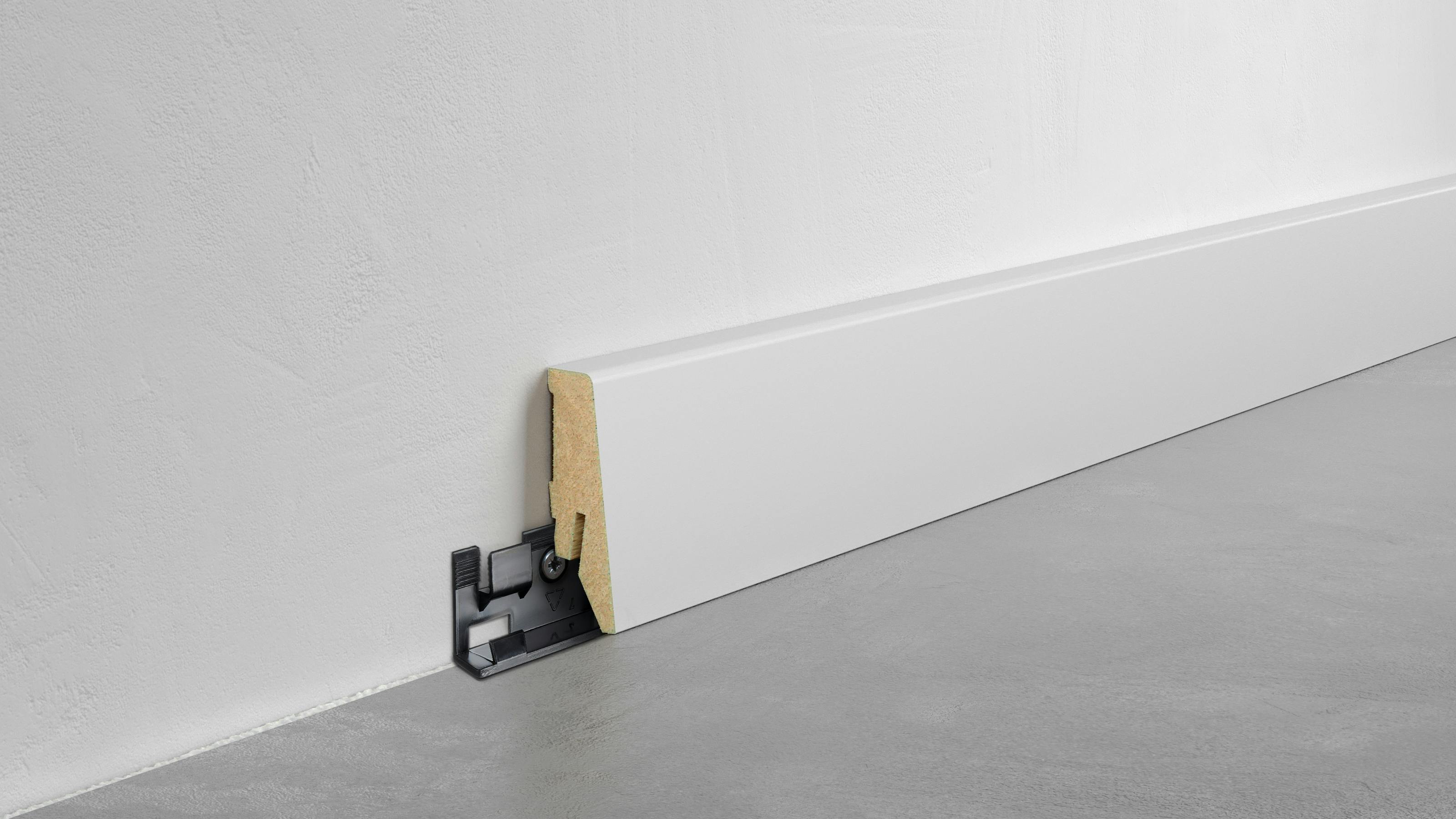 Fu&szlig;leiste Exquisit - Telegrau - 58 mm Produktbild