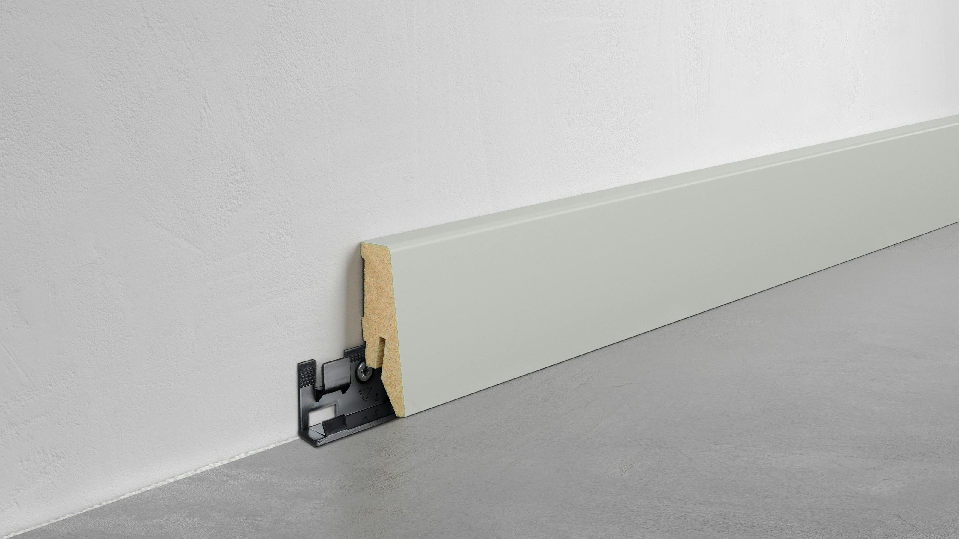 Fu&szlig;leiste Exquisit - Achatgrau - 58 mm Produktbild