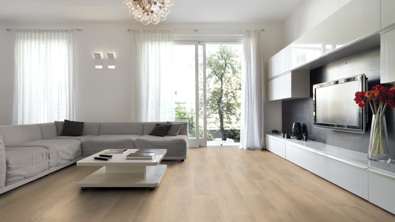 Multilayer BoDomo Premium Timewood Produktbild Wohnzimmer - Urban mit Wohnwand zoom