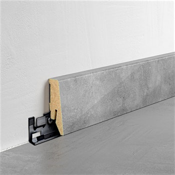 Fußleiste Exquisit - Pastell grey - 58 mm Produktbild