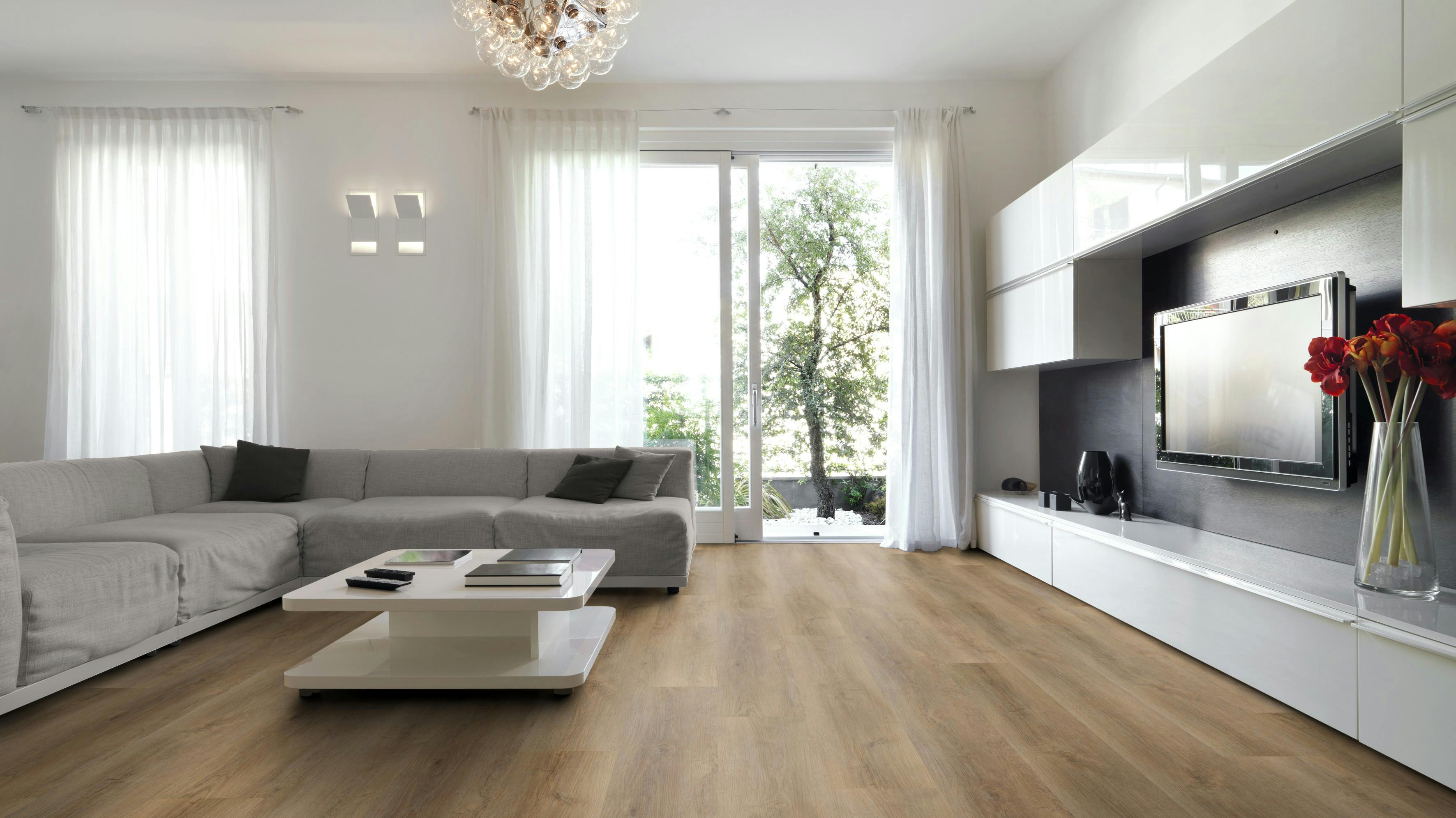 Mojave Oak Brown Produktbild Wohnzimmer - Urban mit Wohnwand zoom