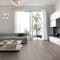 Laminat BoDomo Premium Akazie Blosen Produktbild Wohnzimmer - Urban mit Wohnwand zoom