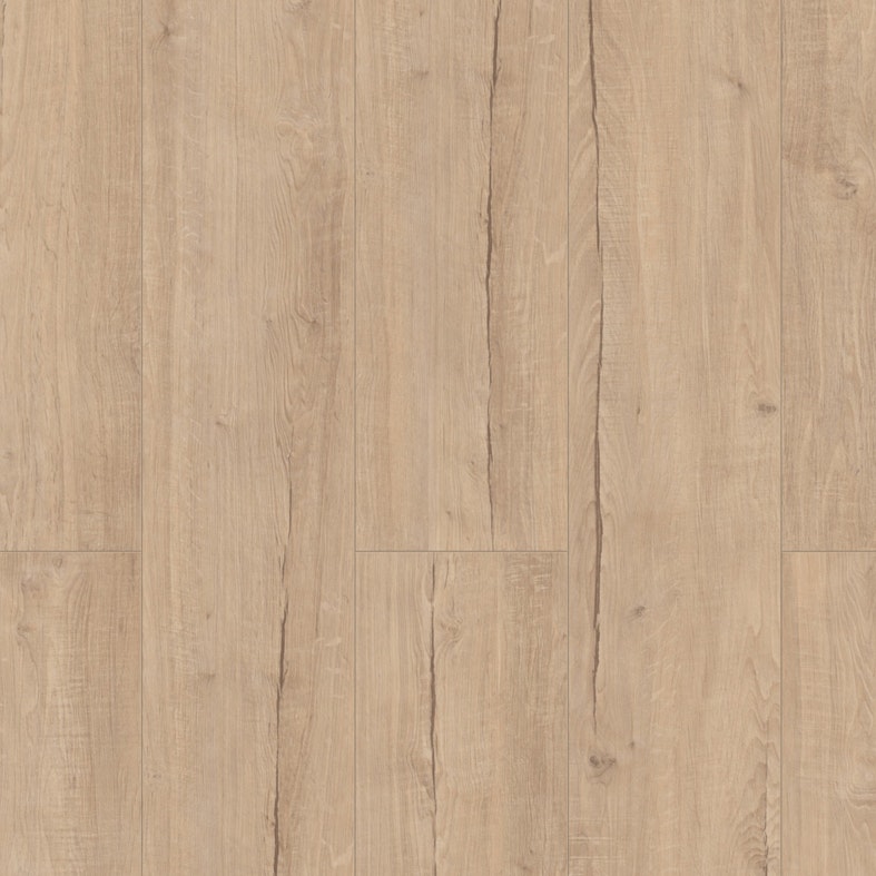 Laminat BoDomo Premium Tower Oak beige Produktbild Musterfläche von oben schräg zoom