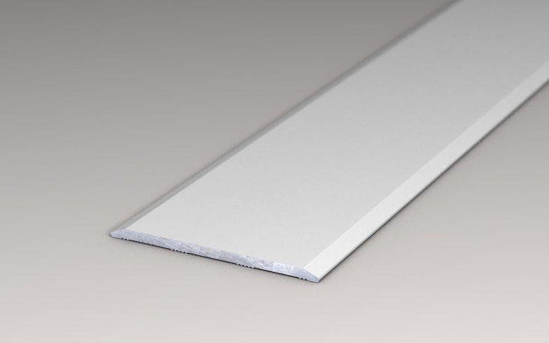 PRINZ Übergangsprofil Aluminium Nr. 115 Edelstahl matt 100 x 4 cm  selbstklebend für Laminat, Vinyl, Parkett