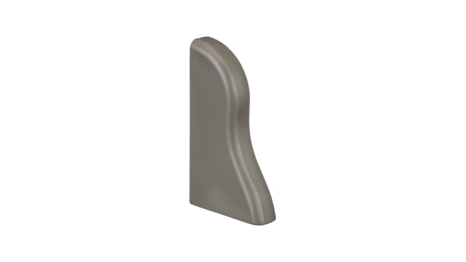 Endkappe links - Braun-grau - 40 mm Produktbild Musterfläche von oben schräg zoom