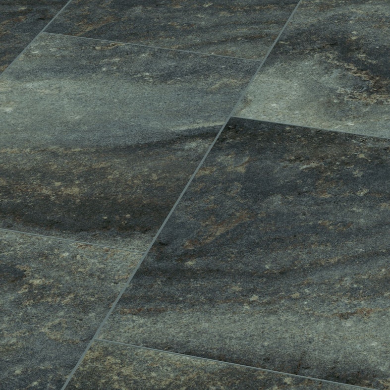 Klick-Vinyl Windmöller Wineo 800 Stone XL Dark Grey Marble Galaxy Produktbild Musterfläche von oben schräg zoom
