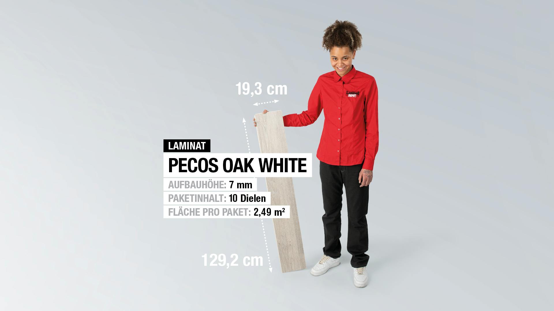 Laminat BoDomo Klassik Pecos Oak white Produktbild rendering7 zoom