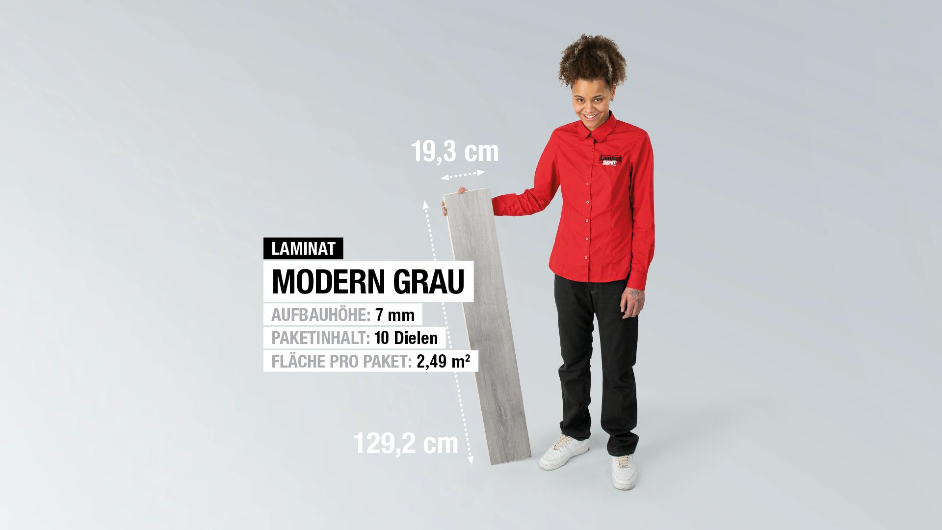 Laminat BoDomo Klassik Modern Grau Produktbild rendering7 zoom