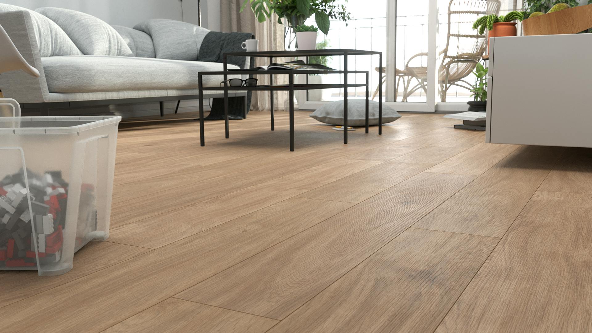 Laminat BoDomo Premium Amboro Oak Produktbild Schlafzimmer - Urban zoom