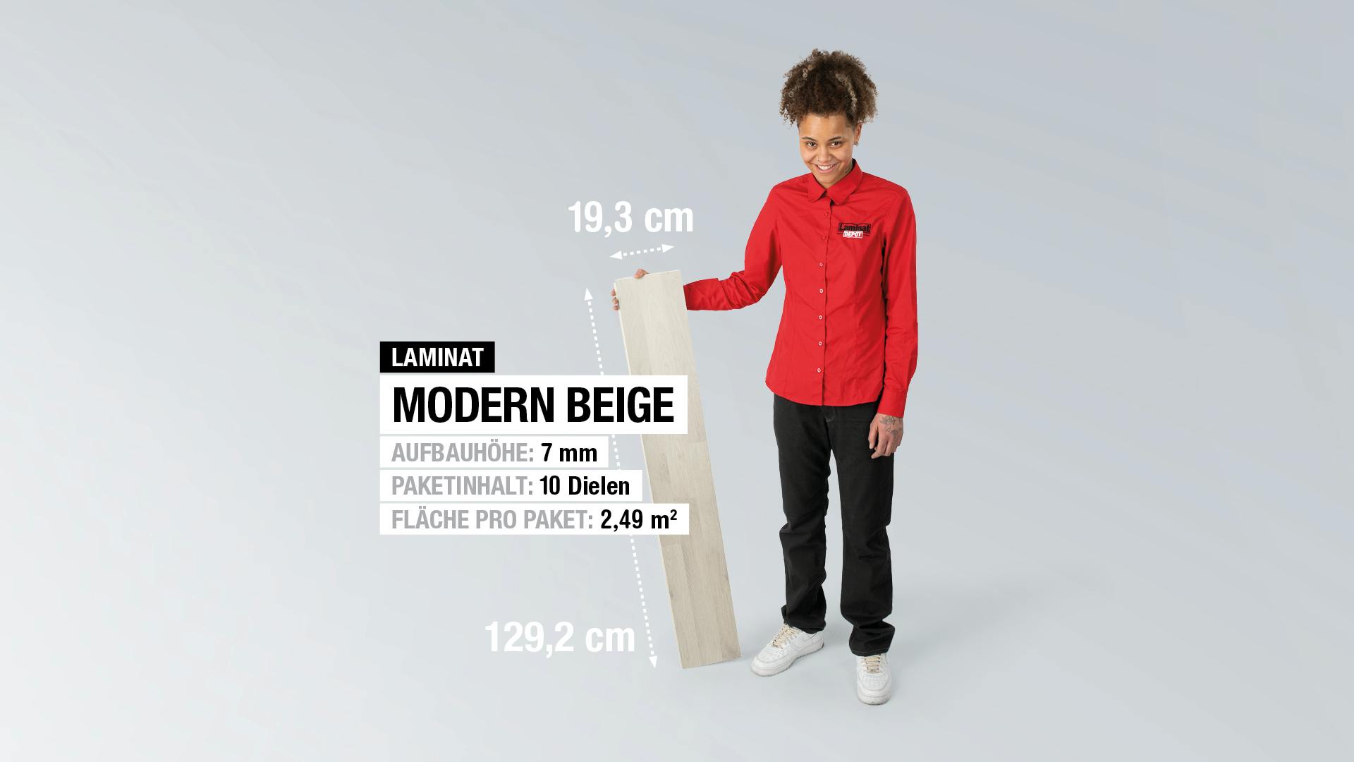 Laminat BoDomo Klassik Modern Beige Produktbild rendering7 zoom