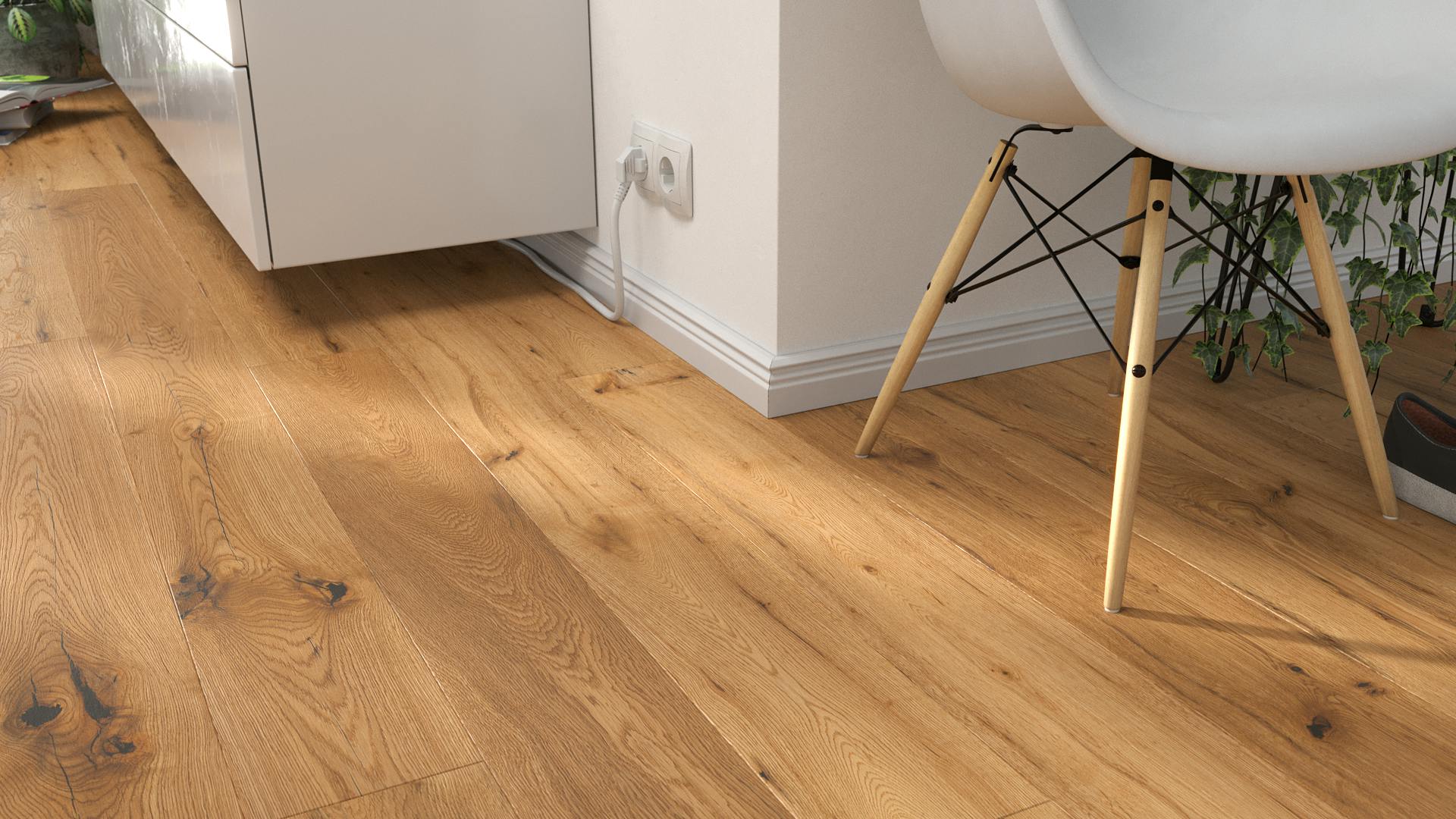 Parkett BoDomo Exquisit Cordoba Produktbild Wohnzimmer - Urban mit Wohnwand zoom