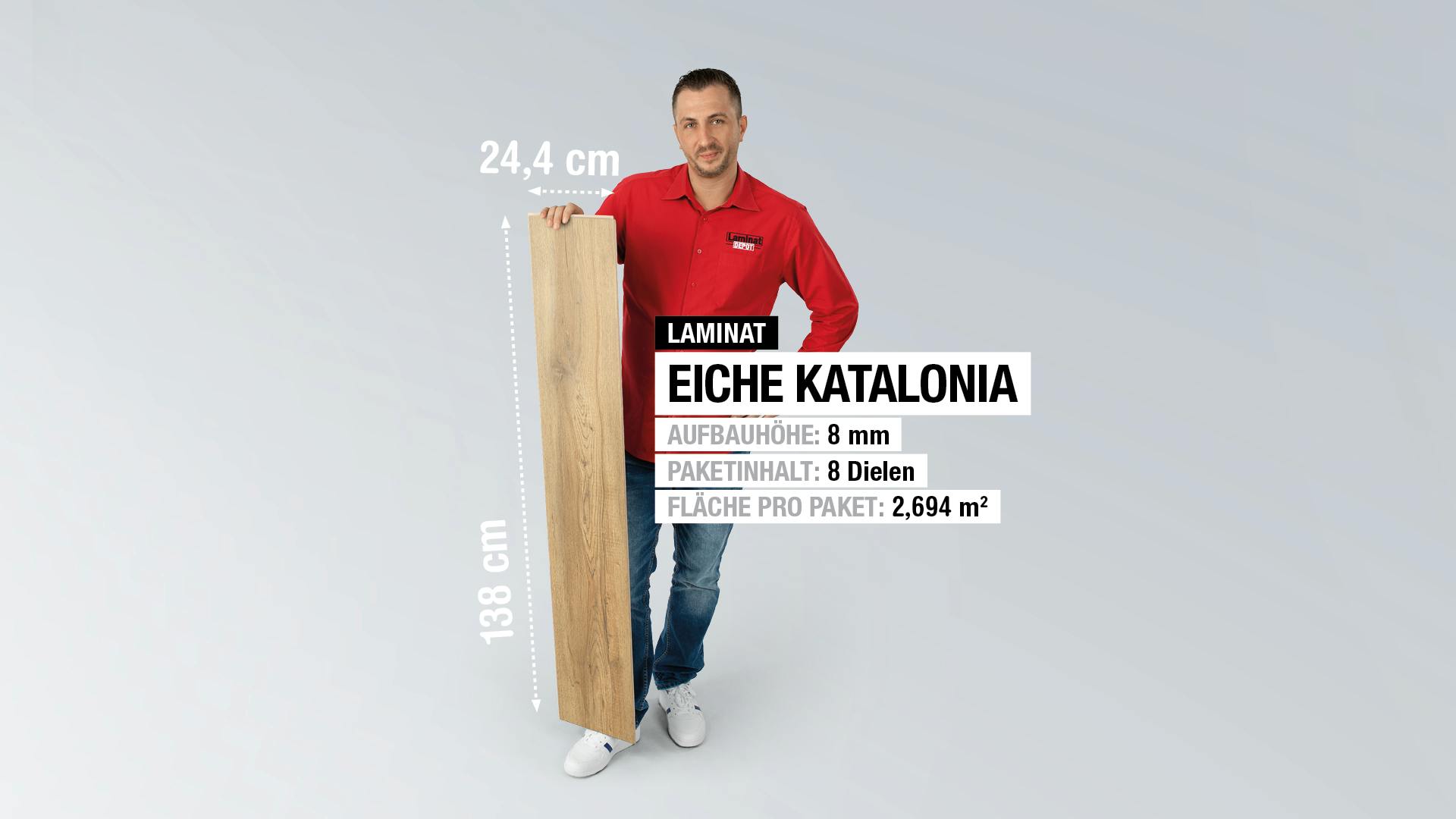Laminat BoDomo Premium Eiche Katalonia Produktbild rendering7 zoom