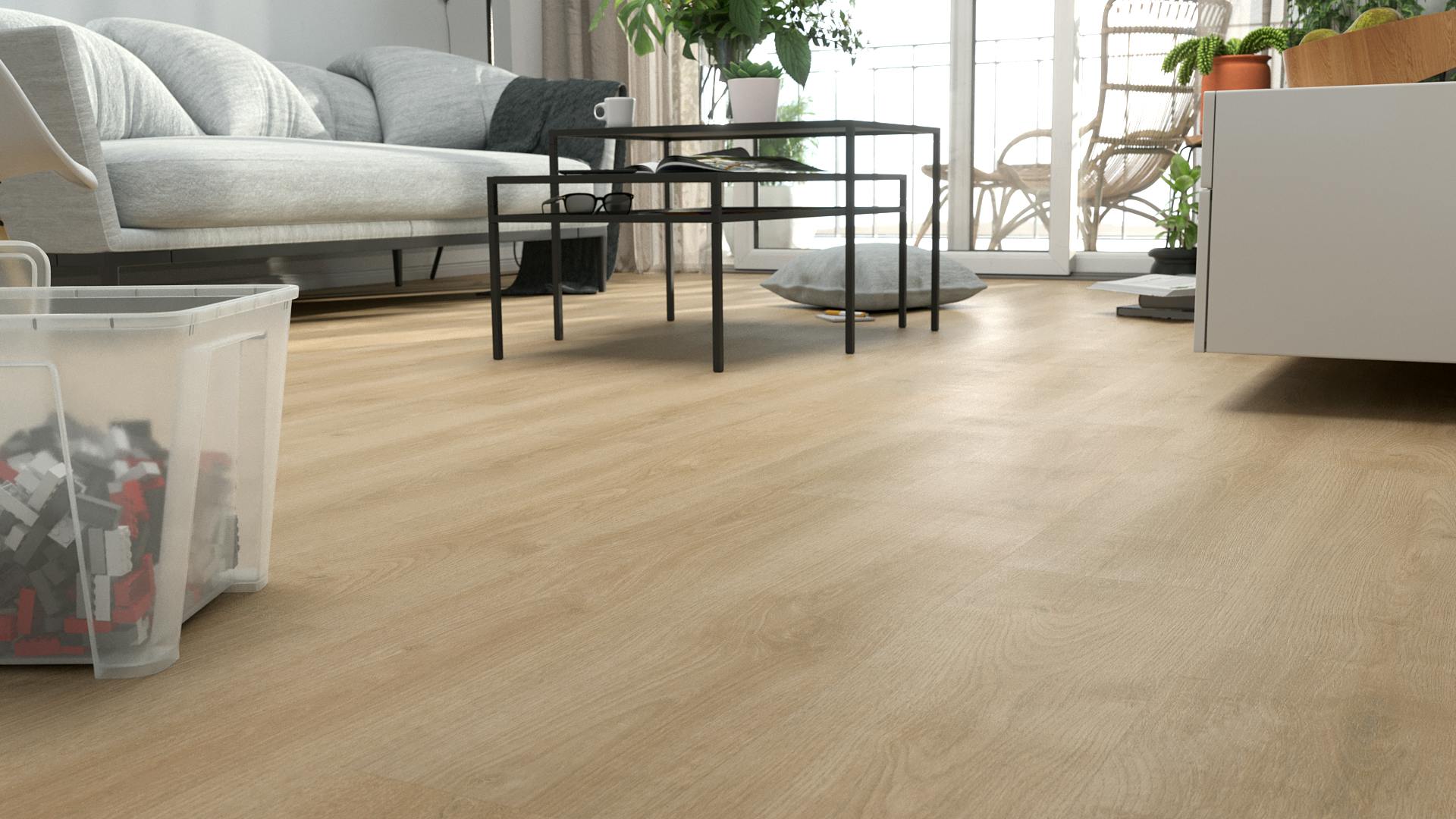 Laminat BoDomo Klassik Ch&ecirc;ne Nature Produktbild Schlafzimmer - Urban zoom